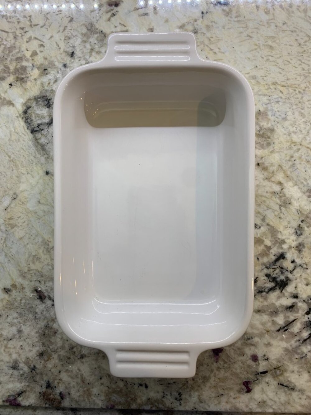 Le Creuset Baking Dish 8.75" x 5" White EUC
